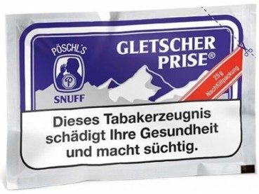 Pöschl's Gletscherprise Nachfülltüten 25 g Schnupftabak